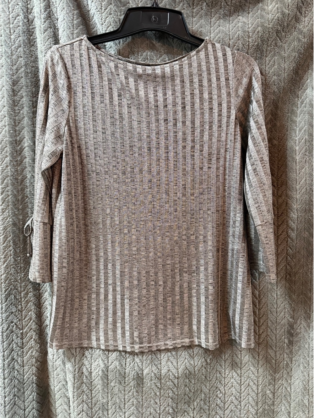 AGB Women's Long Sleeve Striped Top Size L